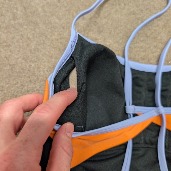 PrAna Lurisia Black Striped Women's One Piece Swimsuit Size XL - Picture 5 of 10